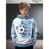 Kinderkleding Jongens Hoodies Lange Mouw 3D Voetbalprint Kinderen Lente Herfst Kleding Casual Outdoor Actief Jongenskleding Tops