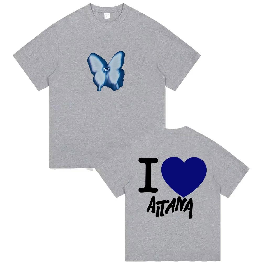 2026 Summer Singer Aitana Love Graphic Print T Shirts Unisex Women Fashion Cotton Tshirt Casual Fans Gift Clothing Tshirt