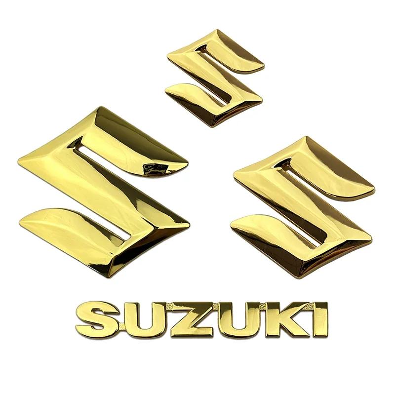 3ks/4ks Slitina Auto Přední Zadní Kufr Logo Znak Samolepka pro SUZUKI Swift Sport Jimny Grand Vitara Alto SX4 Alivio Samurai Bandit