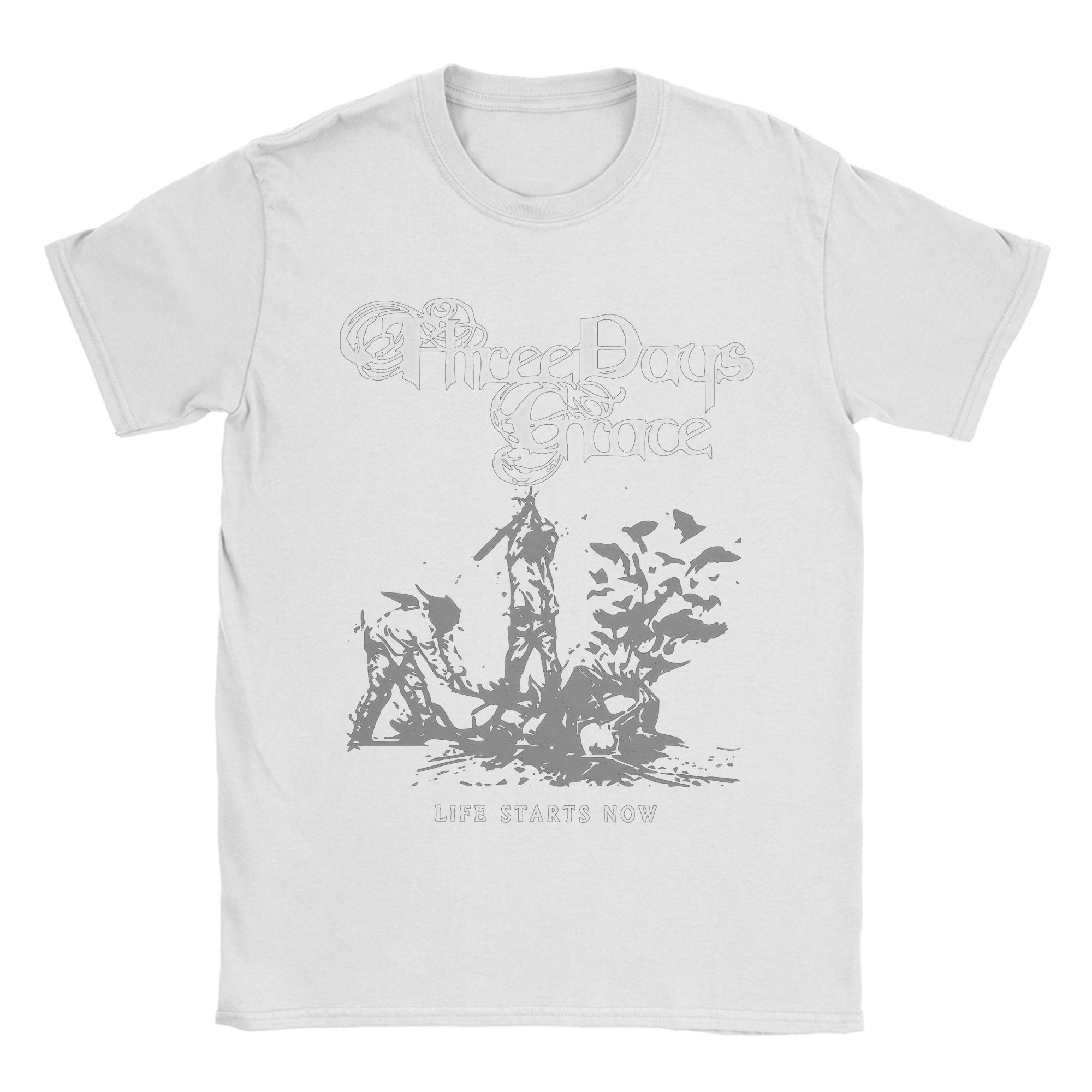 

Band TShirts for Men Fashion Cotton Tees Crew Neck Short Sleeve T Shirt Plus Size Clothing S