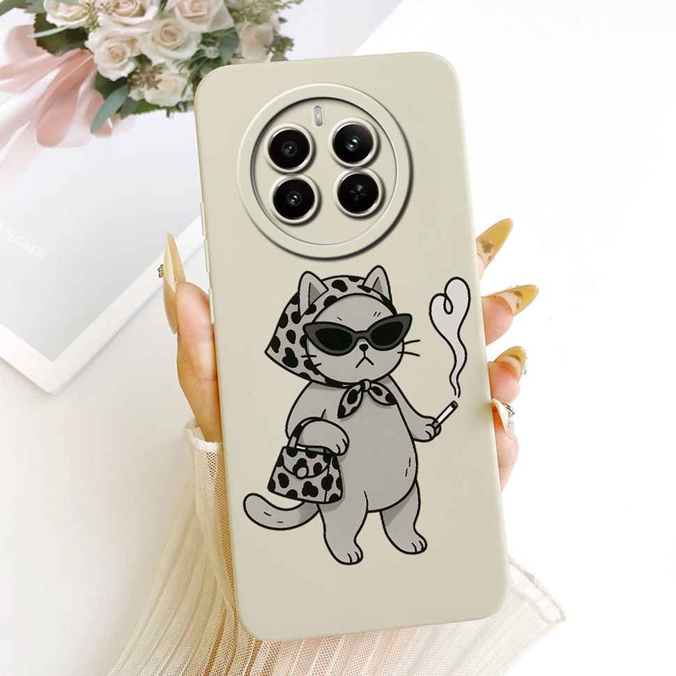 Für Realme 12 Pro 5G Hülle Bunte Blumen Rückseite Weiche Silikon Handyhülle Für Realme 12 Realme12 Pro RMX3842 Taschen Coque Capa