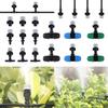 Adjustable Misting Grey Nozzle & Multi Type Connectors Locked Tee Anti Drip Coupling Garden Watering Irrigation Cooling Sprayer