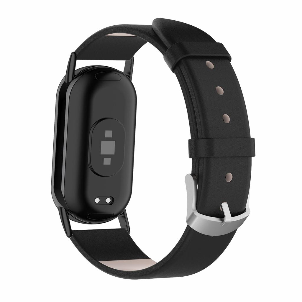 For Xiaomi Smart Band 9 NFC/Band 9/Band 8 NFC/Band 8 Genuine Cow Leather Watch Bands Replacement Bracelet with Connector