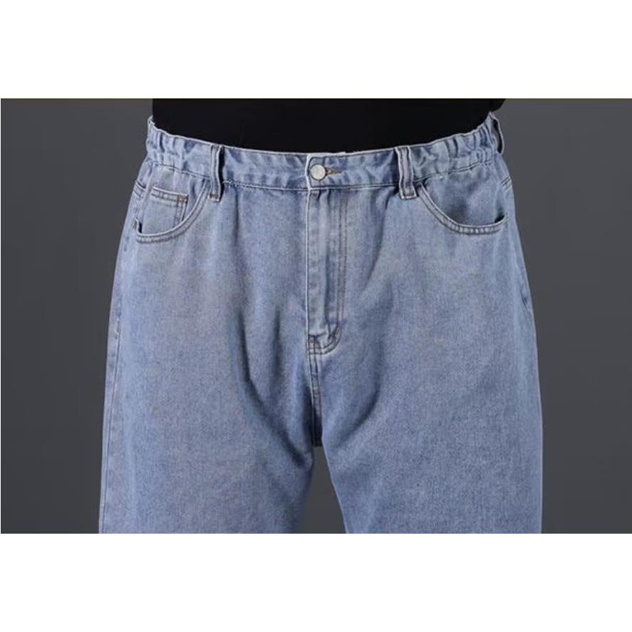 Spring Men's Pants Oversize Jeans Men Streetwear Plus Size Cotton Loose Jeans Pants Casual Cargo Pants Breathable Big Fat Trousers