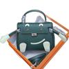 Smiley Bag 2025 New Cute Mini Messenger Bag First Layer Cowhide Shoulder Handbag Spoof Kelli Bag Woman