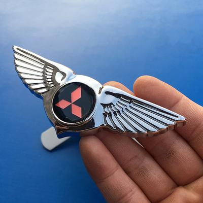 Car Sticker Front Grille Badge Wings Emblems for Mirage Lancer 9 10 ASX L200 Colt Pajero Outlander Eclipse Decoration