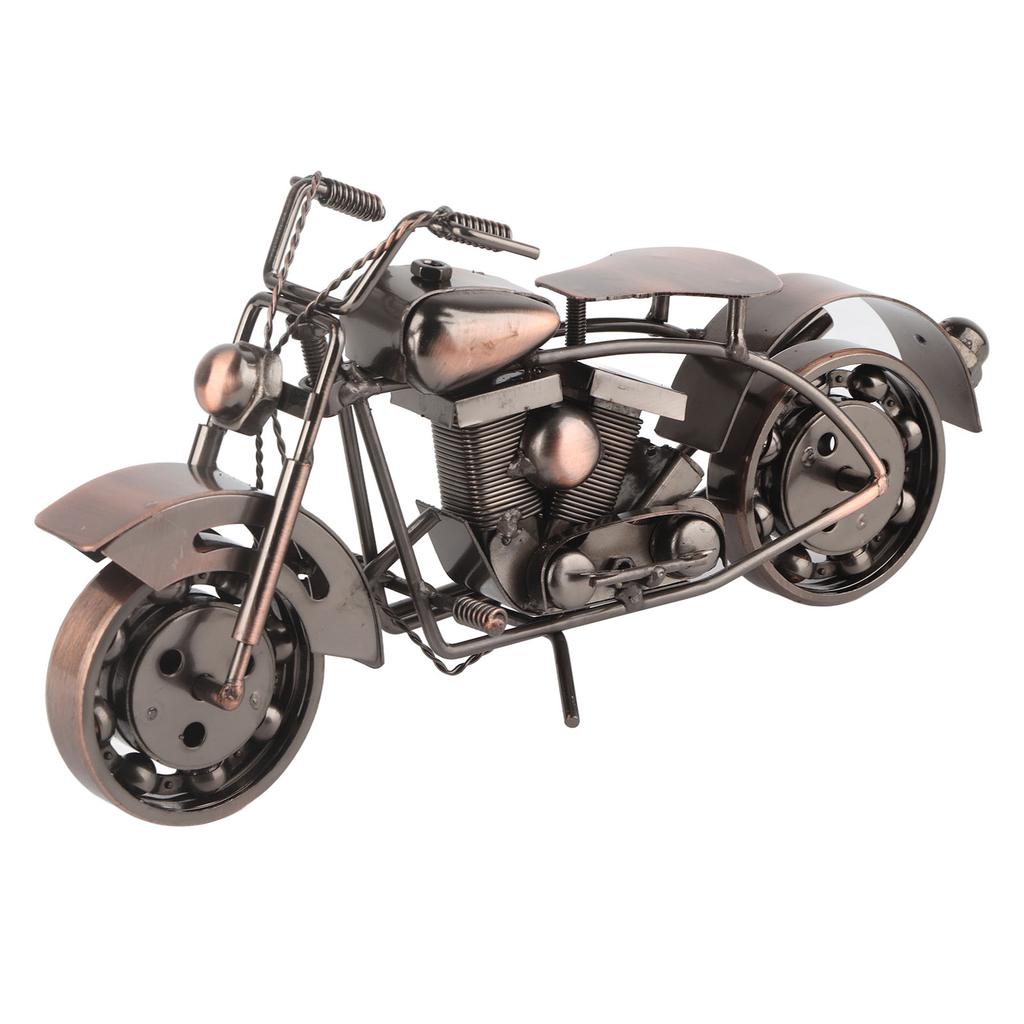 Metal Motorcycle Ornaments Retro Decorative Exquisite Workmanship Iron Ornaments for Living Room