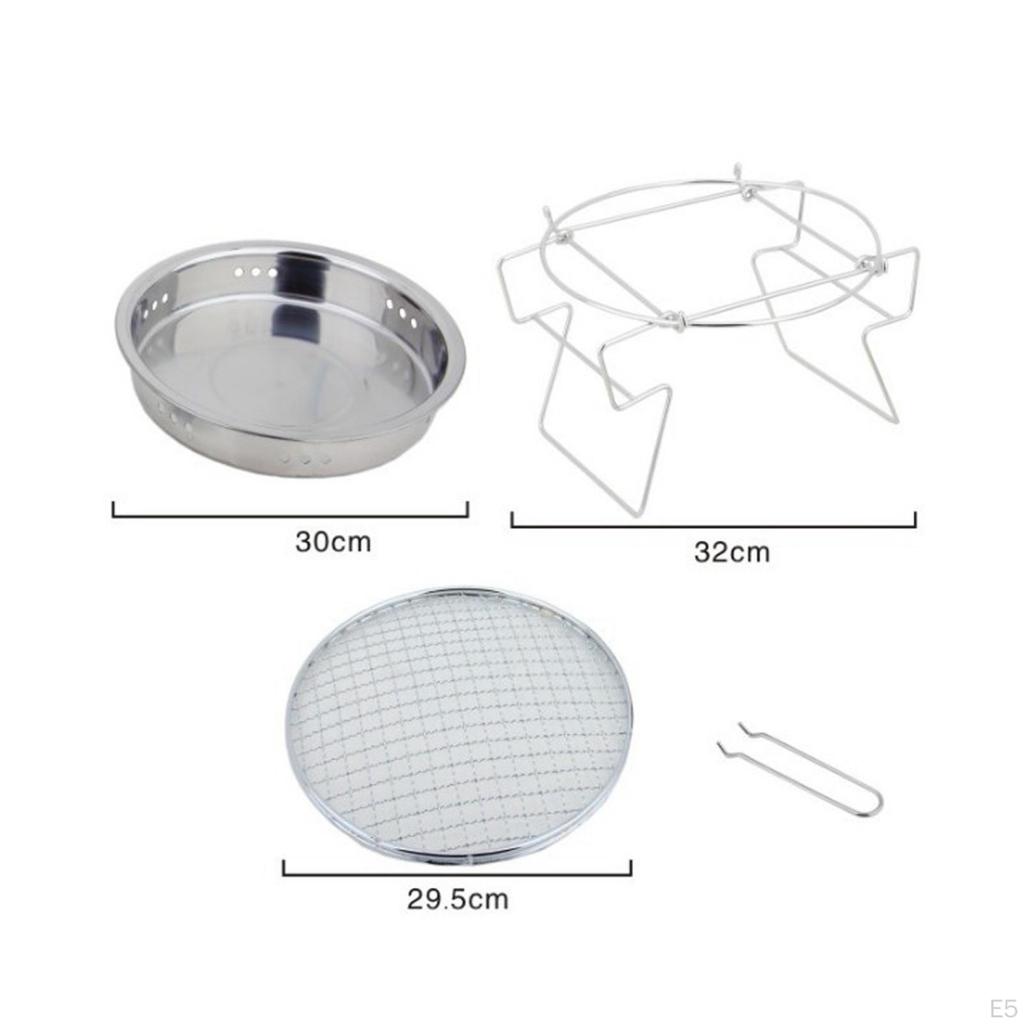 Burner Multifunctional Portable Barbecue Grilling Charcoal Stove BBQ Hiking Picnic Camping