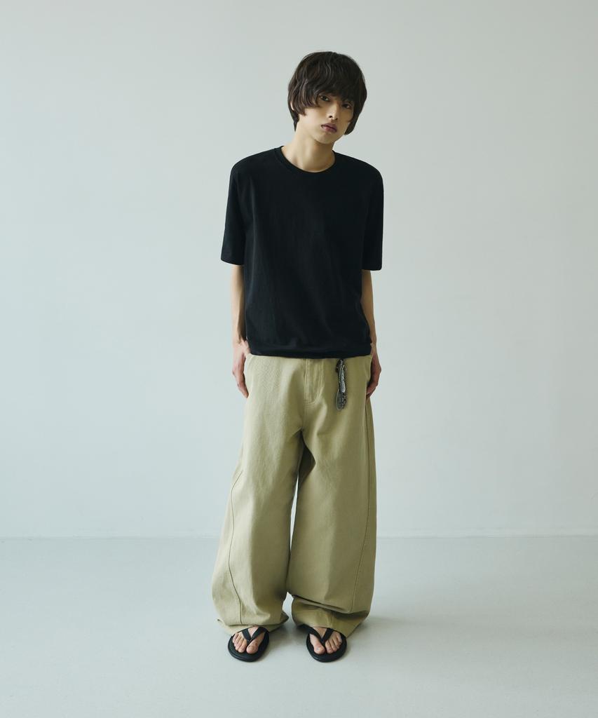 SIGNATURE Natural Crop Short Sleeve T-Shirt [Black]