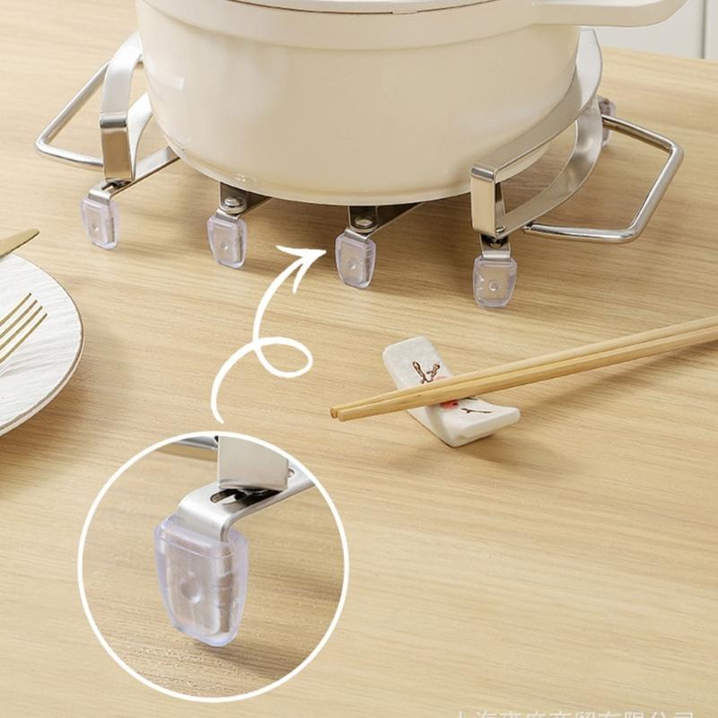 Extendable Kitchen Trivet Heat Resistant And oxidation Proof Including Comfortable Handle