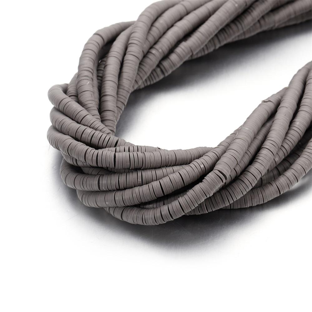 370Pcs/Lot 6mm Flat Round Polymer Clay Beads Chip Disk Loose Spacer Handmade Beads for DIY Jewelry Making Bracelet Necklace