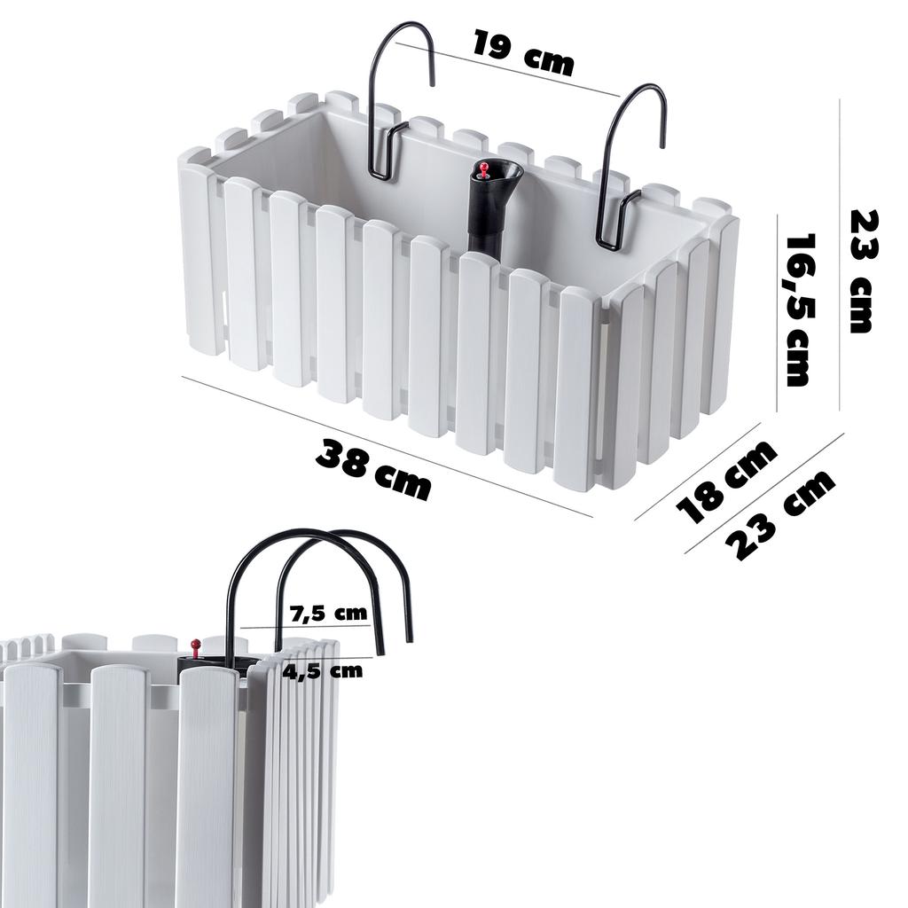 KADAX Balcony Box + 2 Brackets