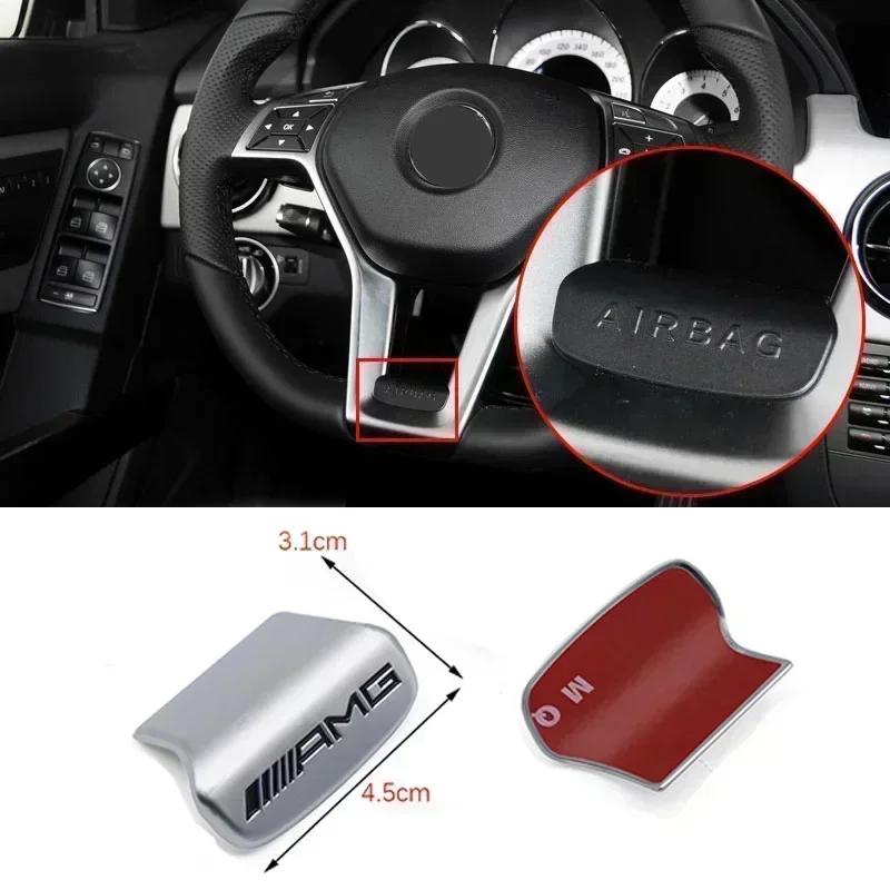 

Car Emblem Steering Wheel Sticker Decoration Accessories For Mercedes Benz AMG Brabus Maybach W204 GLC CLA W205 W203 W206 W108