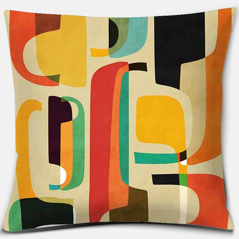 Creative Geometric Printing Pillow Car Sofa Seat Cushion Cover Home Decoration Pillow Pillow Covers
