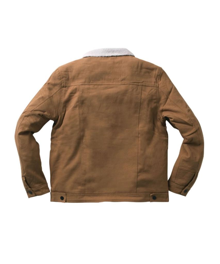 West Coast Choppers Wcc Sherpa Lined Canvas Jacket - Sand
