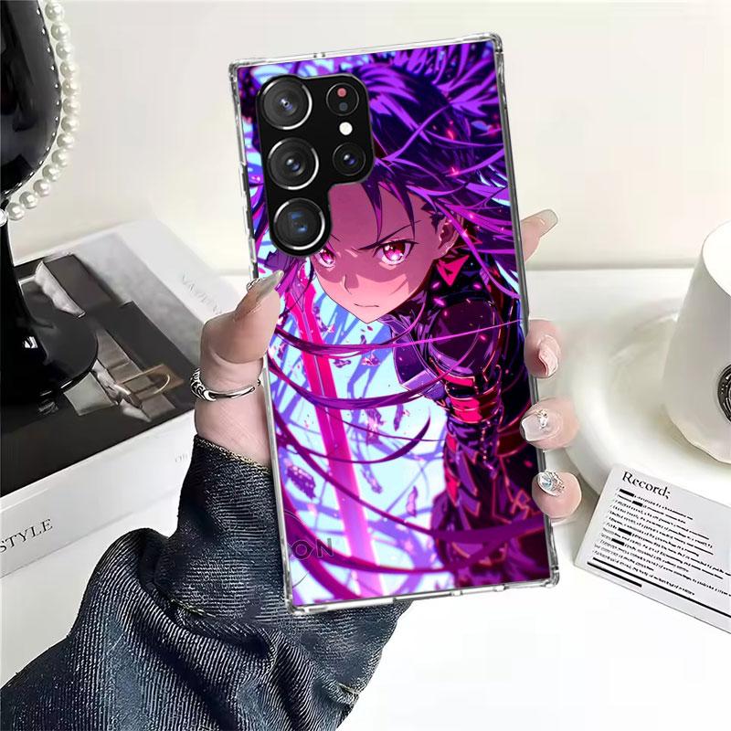 Anime Sword Art Online SAO Soft Phone Case For Samsung Galaxy S22 S23 S24 S25 Edge S26 Ultra S20 FE S21 Plus + Fundas Coque Gala