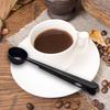 Coffee Spoon with Clip Seasoning Powder Spoon 2 In 1 Ground Coffee Measuring Scoop Multifunction Stainless Steel for Bag Sealing