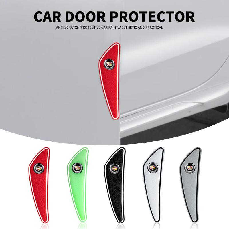 4pcs Car Door Bumper Strip Protection Strip For Cadillac Emblem ESCALADE ATS BLS CT4 CT6 SRX STS XT4 XT5 SLR XT6 XTS Accessories