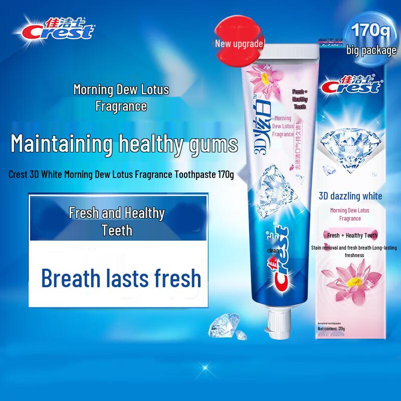 Crest 3D White Morning Dew & Lotus Toothpaste