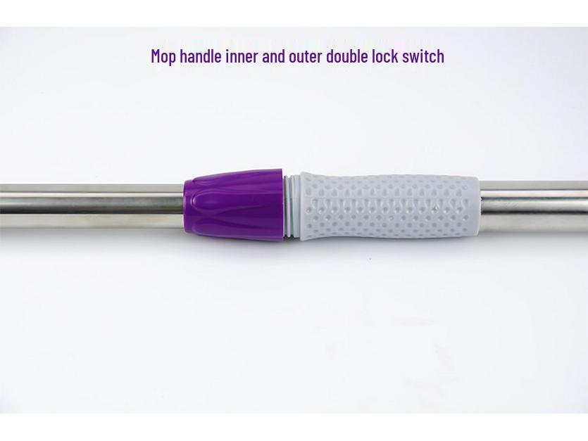 Stainless Steel Flat Mop Handle 22mm - Reinforced Replacement Dust Rod