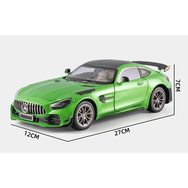 1/18 Benzs-GT GTR Legierungs-Rennwagenmodell Diecast & Spielzeugfahrzeuge Metall-Sportwagenmodell Simulation Ton und Licht Kinderspielzeug Geschenk