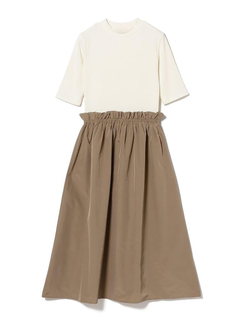 B:MING LIFE STORE by BEAMS Women's Off White/Beige Cut Combination Dress (Sizes S-M)