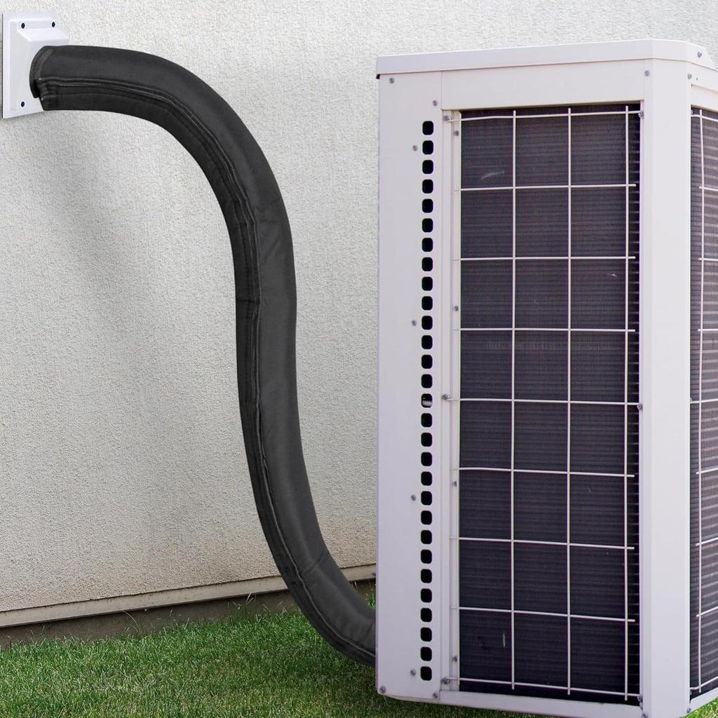 Air Conditioner Hose Protection Cover AC Pipe Hose Cover Wrap Insulation Hose Duct Vent Cover Dustproof Easy Installation