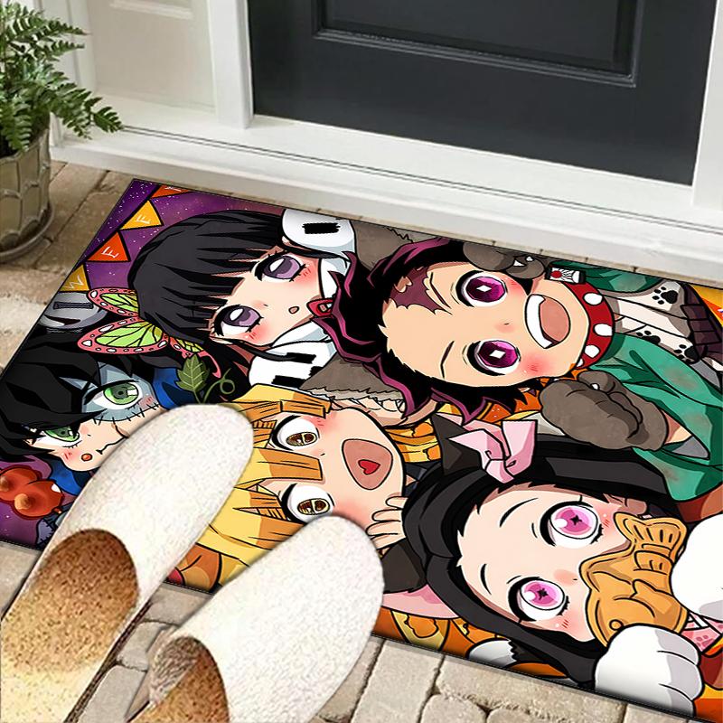 Anime Samurai Warrior's Journey Office Rug Chair Mat, Game Carpet, Suitable for Front Door, Bedroom, Living Room, Desk, Holiday Gift