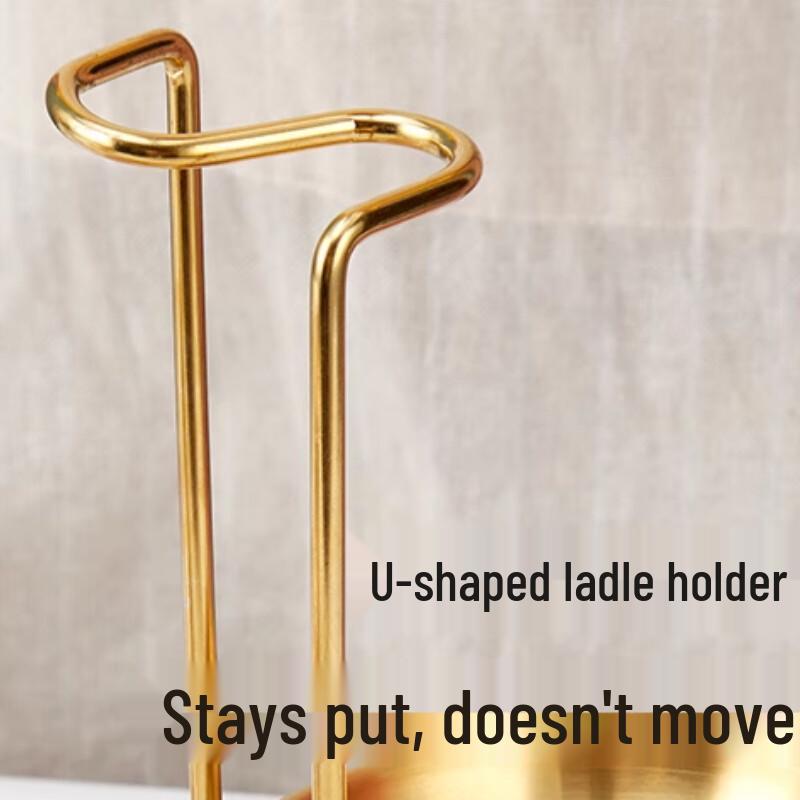 Gold Double Ladle Holder Rack