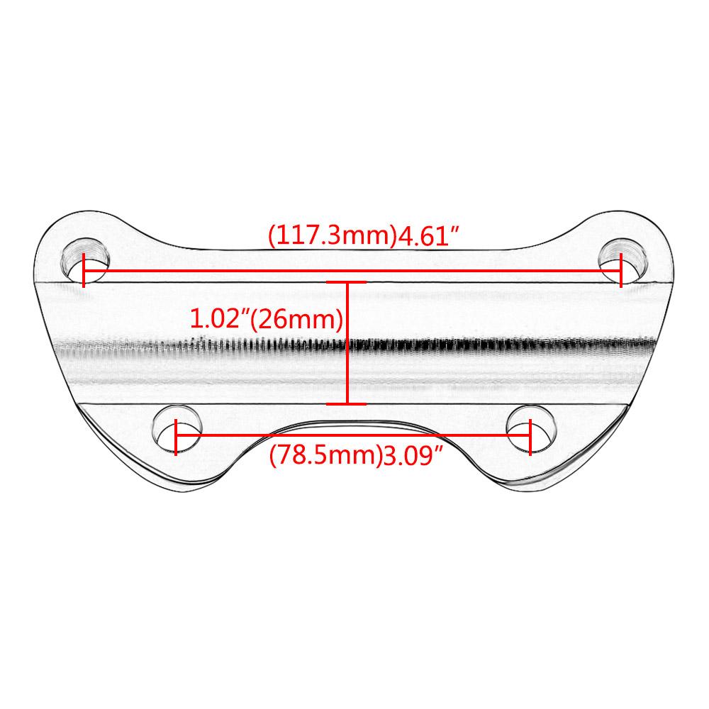 Motorcycle Accessories Upper Handlebar Clamp Chrome/Black Die-Cast Zinc/Aluminum Alloy For Harley 1974-2006 XL FX FXR FX Dyna