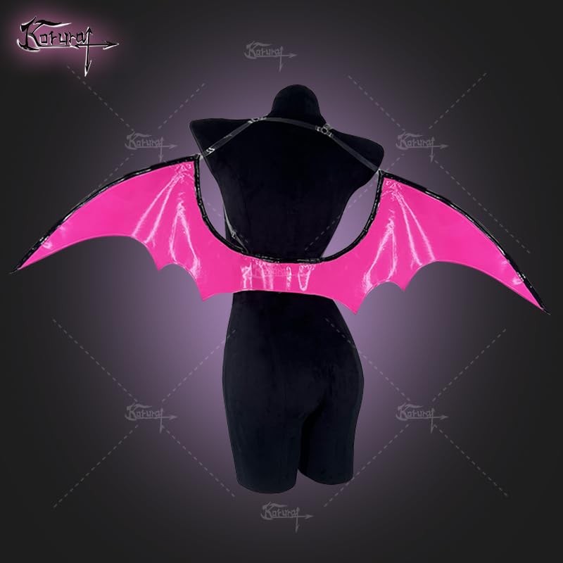 Devil Bat Fairy Costume Demon Wings for Cosplay Costumes [KORURACLUB] Wings, Cosplay, Halloween, Wings, Accessory, 7-Piece Set,