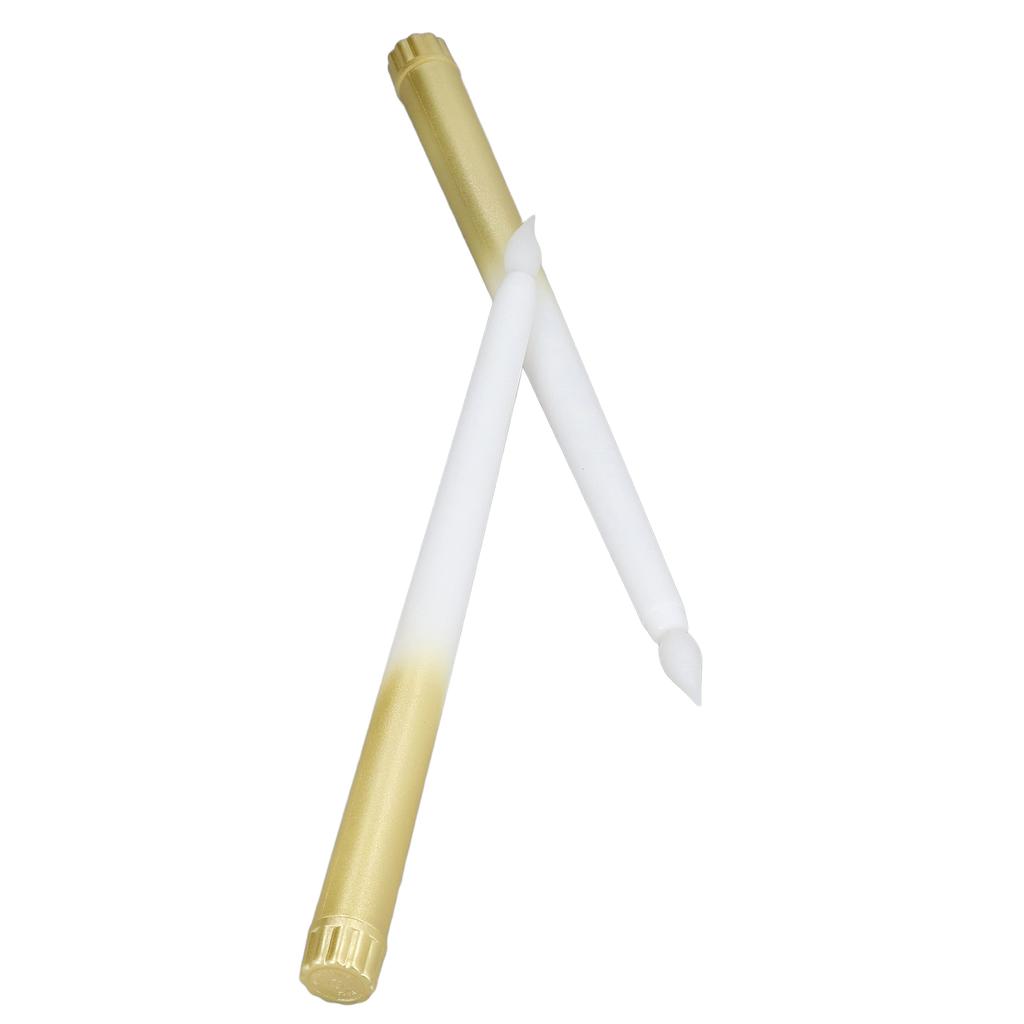 2pcs LED Taper Candles Battery Powered Flameless LED Candle Sticks for Festival Wedding Birthday