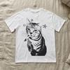 Y2k Tops Cat Vintage Loose Oversized Unisex Tshirt Harajuku Streetwear Trendy Cotton Print Breathable High Quality Couples Soft