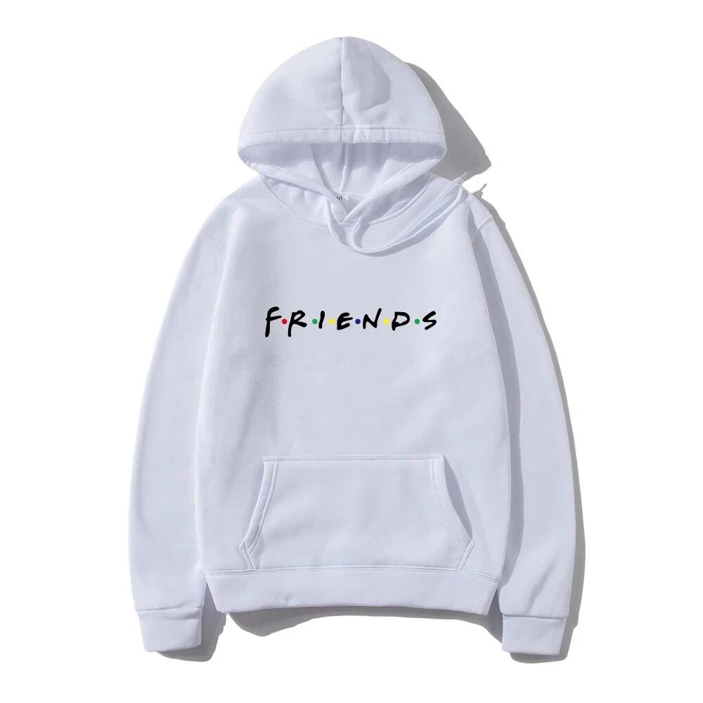 Autumn Unisex Hoodies Harajuku Friends Print Long Sleeve Hooded Oversized Sweatshirts Y2k Casual Women Hoodie Unisex Clothing Unisex