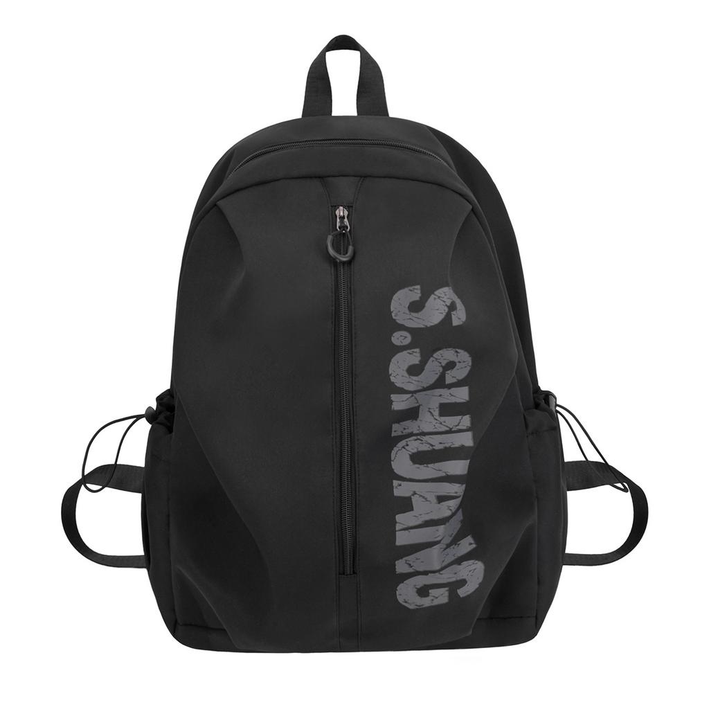 New High School Students High Value Trendy Cool Schoolbag Female Personality Letter Printing Backpack Lightweight Foreign Style Backpack