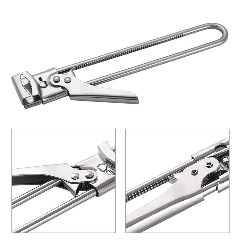 Easy Can Opener Adjustable Jar Opener Multifunctional Stainless Steel Bottle Cap Opener Jar Lid Gripper Home Kitchen Gadgets
