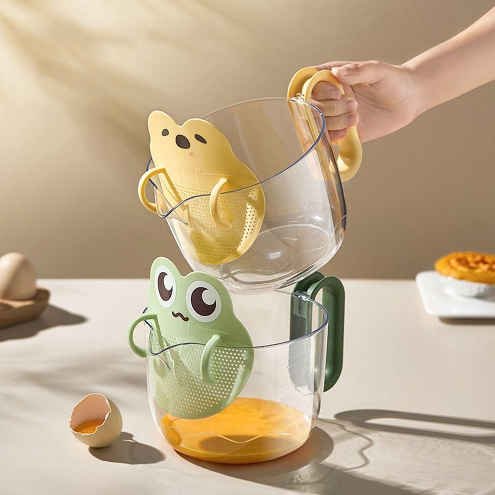 Built-in Filter Plate Strainer Bowl Equipped with Filter Plate Egg Filter Basin  Kitchen Supplies