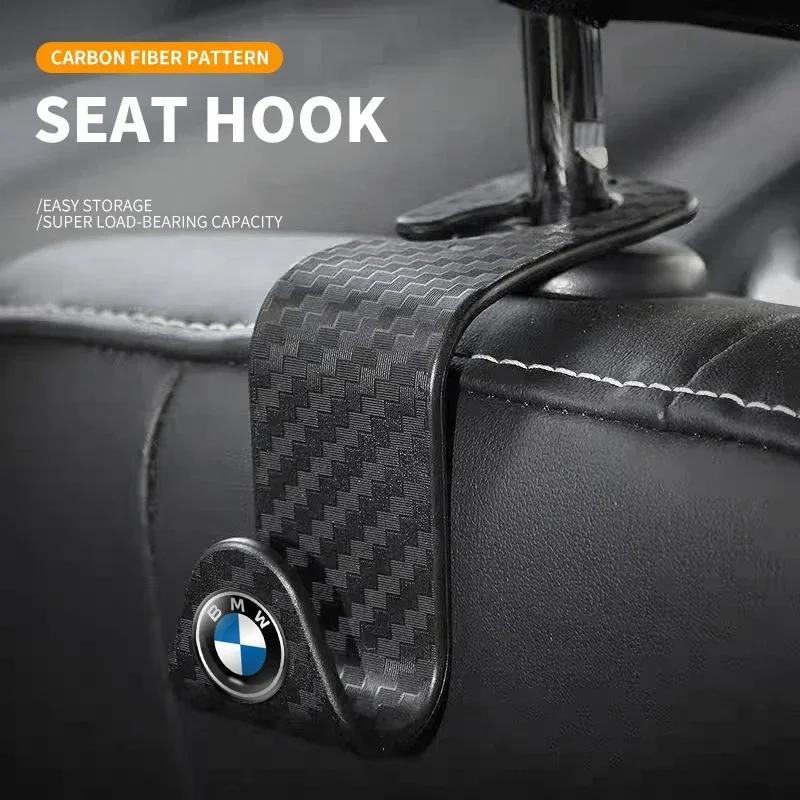 1/2/4PCs Car Seat Headrest Hooks Storage Hanger For BMW E34 E46 E39 E38 E90 E60 E36 F30 F30 F10 E92 E38 E91 M3 M5