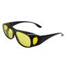 Okulary rowerowe polaryzacyjne na zewnątrz - Soczewka żółta do widzenia w nocy, gogle wiatroodporne