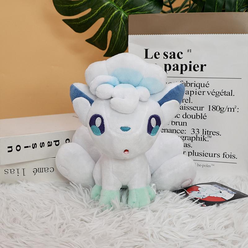22cm Alolan Vulpix Plush Doll Soft Stuffed Toy Collection Great Christmas Birthday Gift For Children