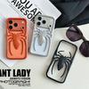 Electroplated Spider Design iPhone 14/13/12 Pro Max Anti-fall Case