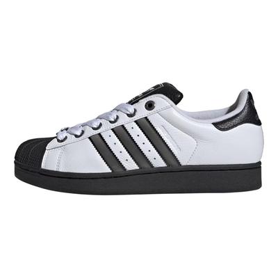 Sneakers Unisex Superstar 2 a Strisce Lenticolari Bianco Bianco Nuvola Argento Opaco Nucleo Nero JQ3208