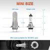 2 buc Mini H7 LED Bec pentru faruri 12 V Lămpi cu LED H7 1:1 far pentru mașină Plug & Play Faruri de ceață automate
