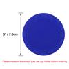 Wisdompro Car Coasters for Drink 76mm Blue Non-Slip Holders, Vinyl, Anti-Slip, Vibration-Dampening, Round, Diameter, 4-Pack,