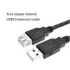 30cm USB 2.0 Splitter Y Cable 1 Male To 2 Female Extension Cord Power Adapter Converter For PC Data Transmission Charging