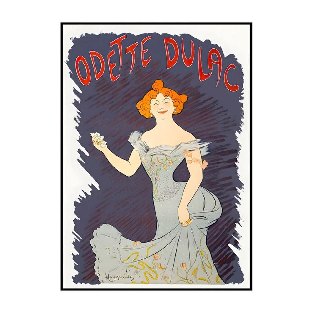 Vintage Art Nouveau Woman Tin Sign Retro Metal Panel Home Bar Cafe Decor