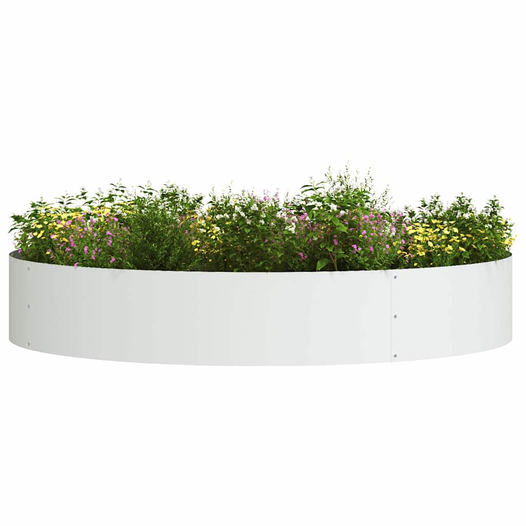 Plant Ring White 120 X 120 X 20 Cm Cold Rolled Steel
