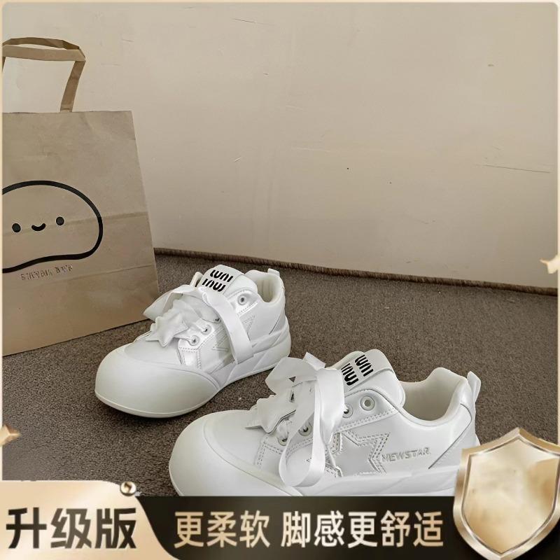 Autumn new platform white shoes children's fashion versatile niche style casual sports shoes bread shoes women