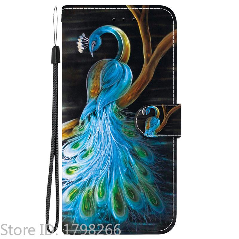 Elegante Portafoglio Colorato con Fiore Custodia per Telefono per Samsung Galaxy A27 5G SM-A276 A 27 Copertura in Pelle Flip Magnetica Carino Modello 3D Capa