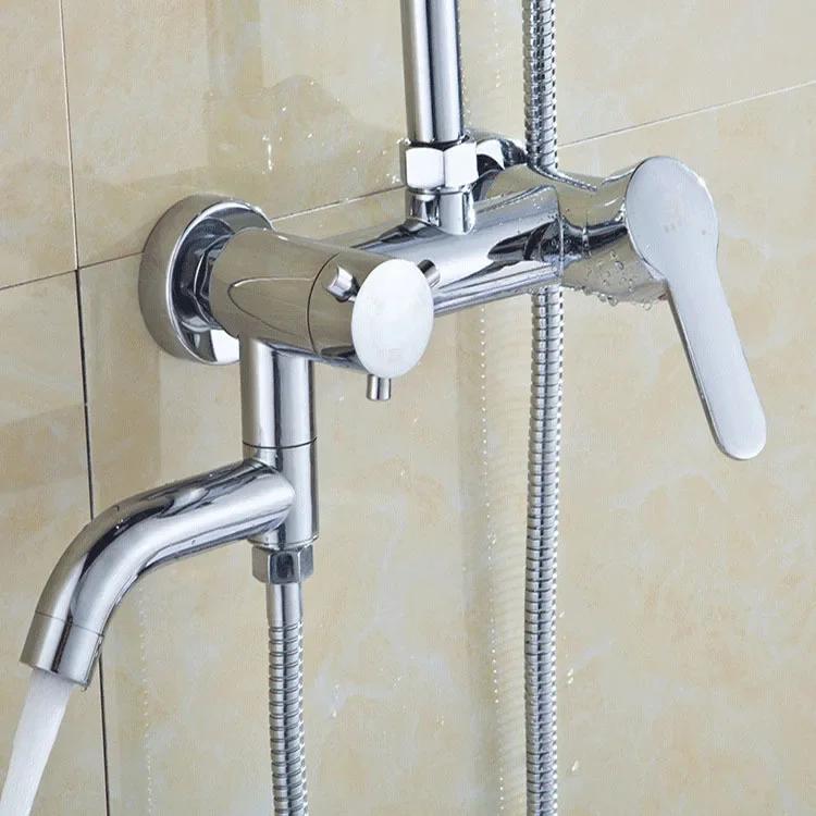 Copper Mixer Valve Shower Accessories Household Bathroom Mixer Tap Wall Mounted Hot and Cold Water Tap Shower Faucets